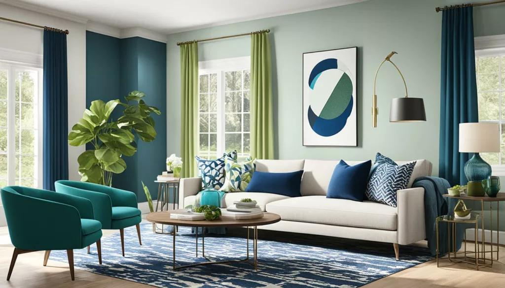 Color palettes for living spaces