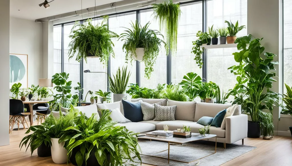 Indoor plants for improved air quality