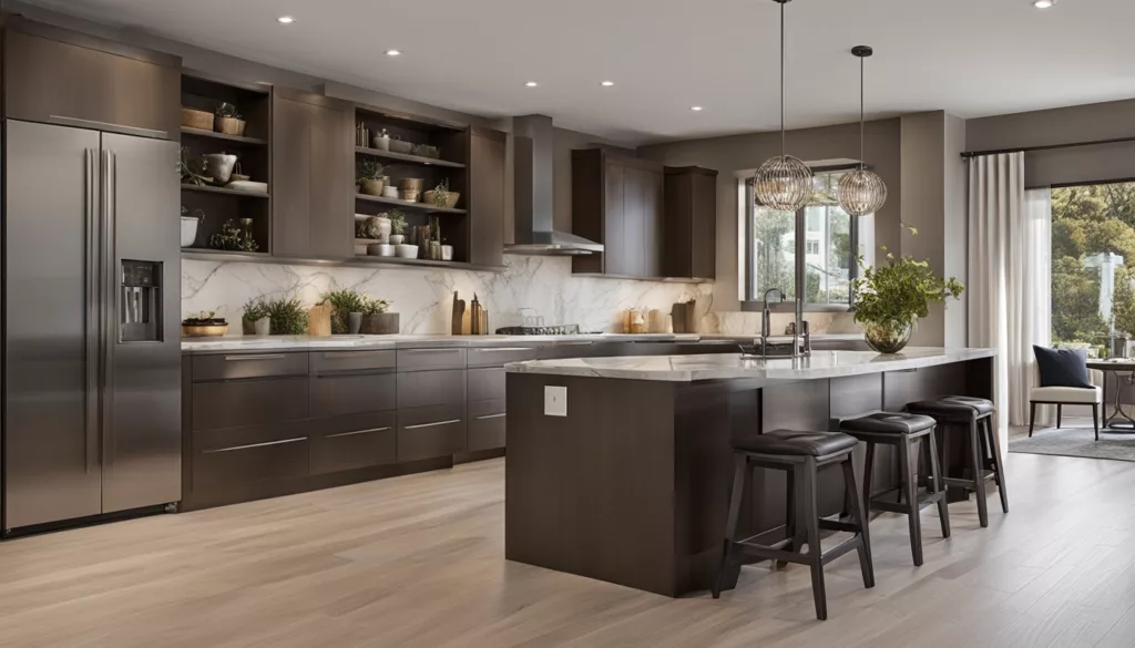 Open-concept kitchen