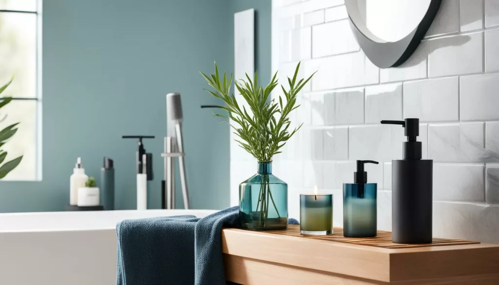 bathroom accessories and decor