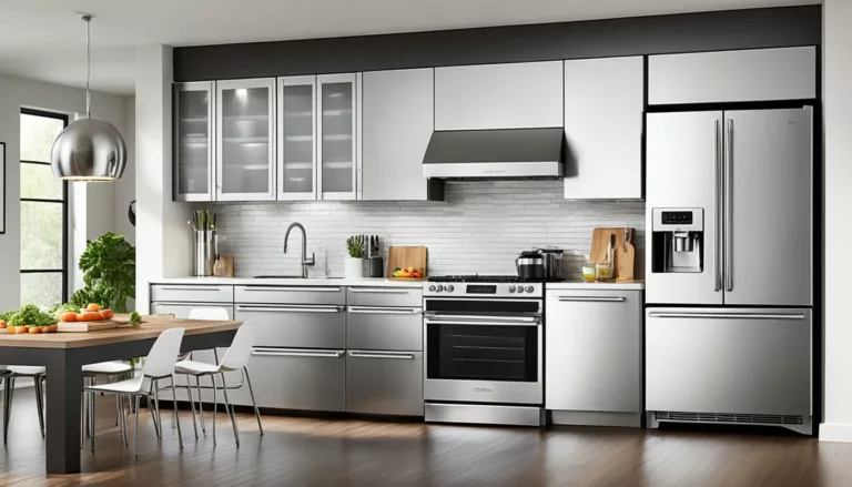 stainless steel kitchen appliances