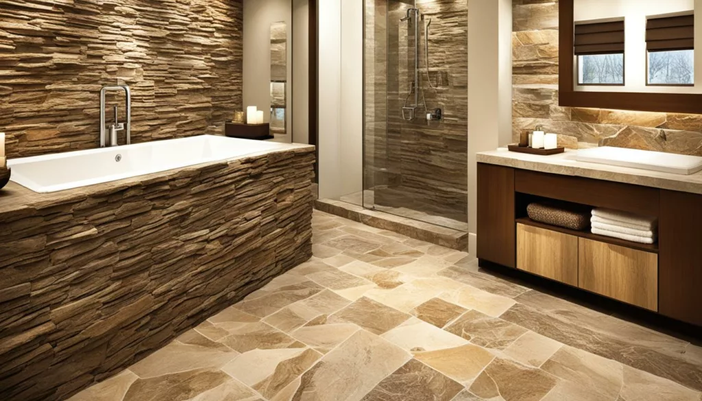 natural stone bathroom flooring