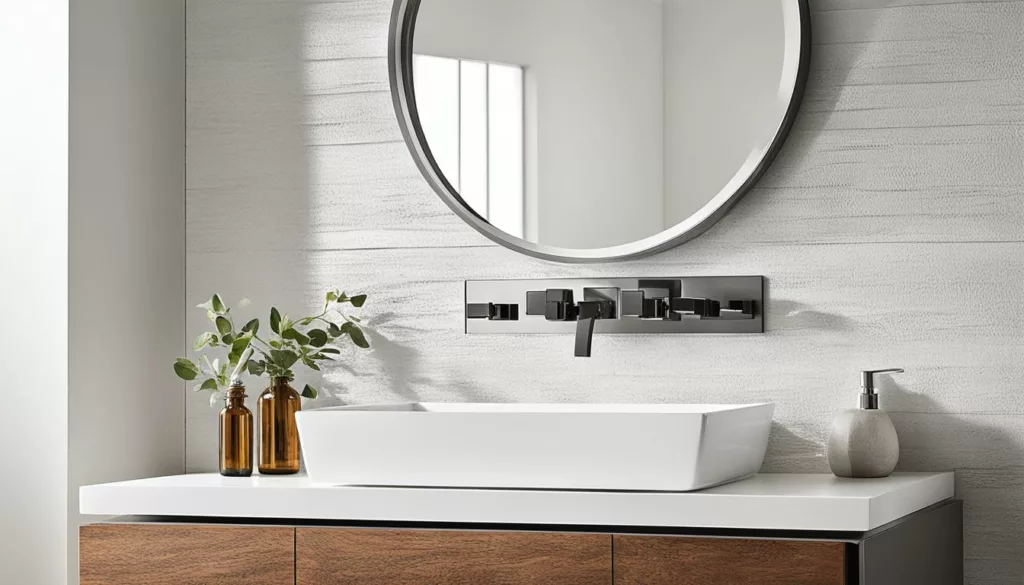 sleek bathroom fixtures