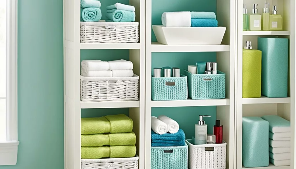 small bathroom organization